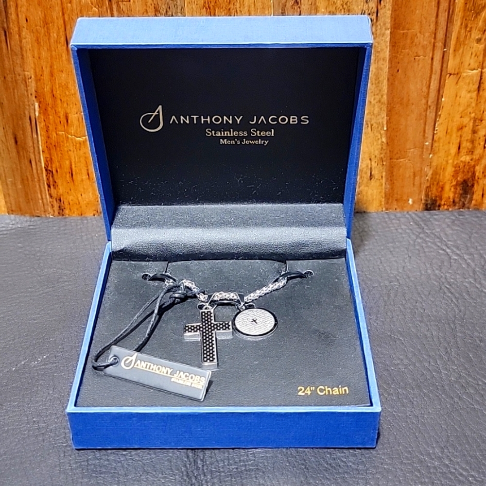 Anthony Jacob's Stainless Steel Necklace